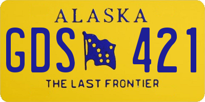 AK license plate GDS421