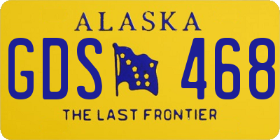AK license plate GDS468