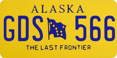AK license plate GDS566