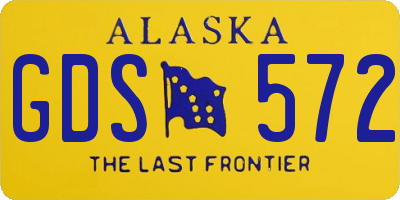 AK license plate GDS572