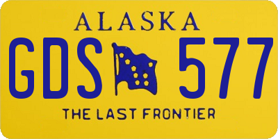 AK license plate GDS577