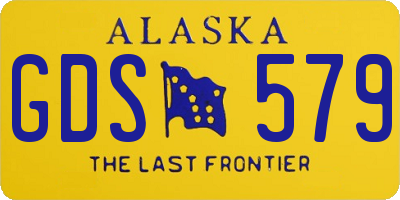AK license plate GDS579