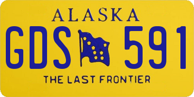 AK license plate GDS591