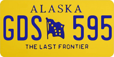 AK license plate GDS595