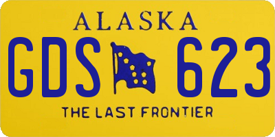 AK license plate GDS623