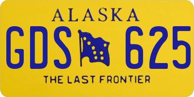 AK license plate GDS625