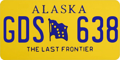AK license plate GDS638