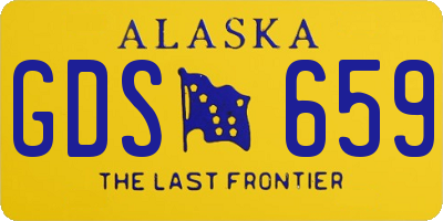 AK license plate GDS659