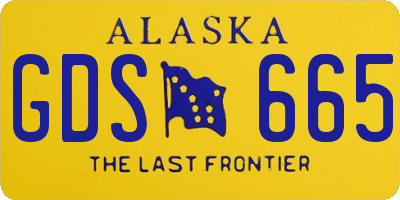 AK license plate GDS665