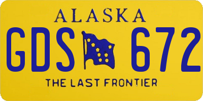 AK license plate GDS672