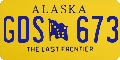 AK license plate GDS673
