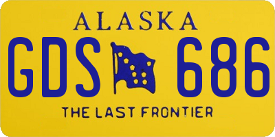 AK license plate GDS686