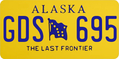 AK license plate GDS695