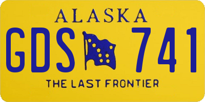 AK license plate GDS741
