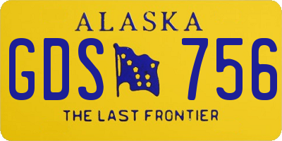 AK license plate GDS756