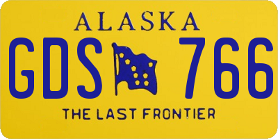 AK license plate GDS766