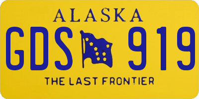 AK license plate GDS919