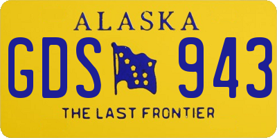 AK license plate GDS943