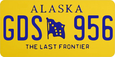 AK license plate GDS956