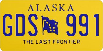 AK license plate GDS991