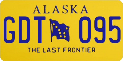AK license plate GDT095