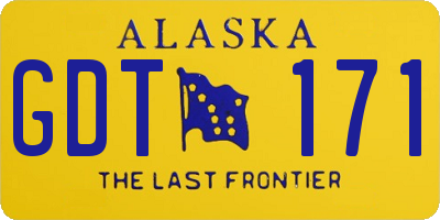 AK license plate GDT171