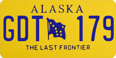 AK license plate GDT179