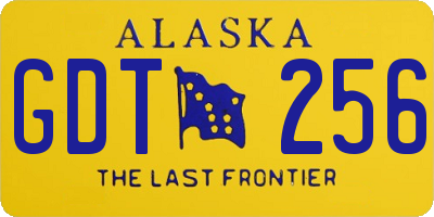 AK license plate GDT256