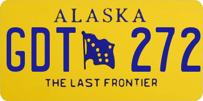 AK license plate GDT272