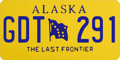 AK license plate GDT291