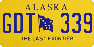 AK license plate GDT339