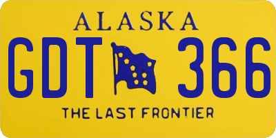 AK license plate GDT366