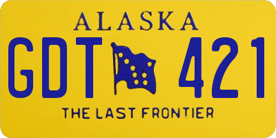 AK license plate GDT421