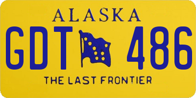 AK license plate GDT486