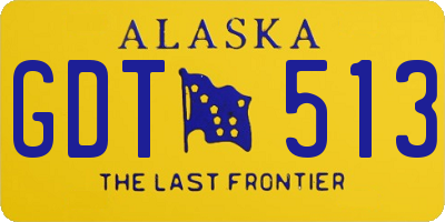 AK license plate GDT513