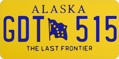 AK license plate GDT515
