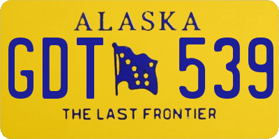 AK license plate GDT539