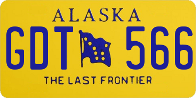 AK license plate GDT566