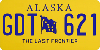 AK license plate GDT621