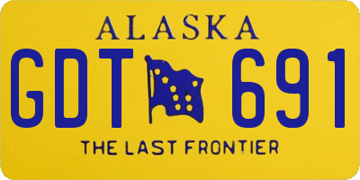 AK license plate GDT691