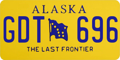 AK license plate GDT696