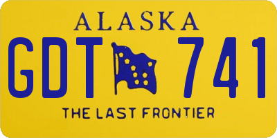 AK license plate GDT741