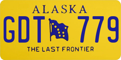 AK license plate GDT779