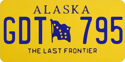 AK license plate GDT795