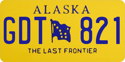 AK license plate GDT821