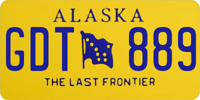 AK license plate GDT889