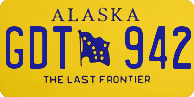AK license plate GDT942