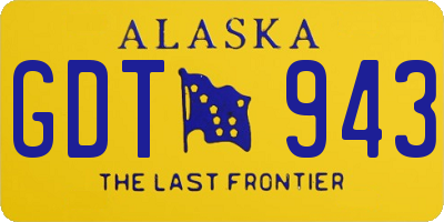 AK license plate GDT943