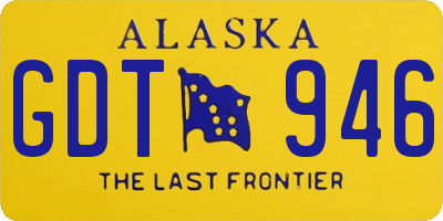 AK license plate GDT946