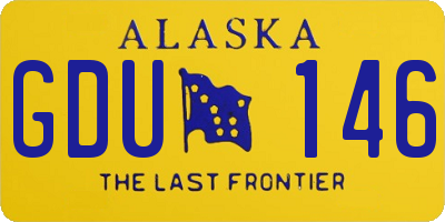 AK license plate GDU146